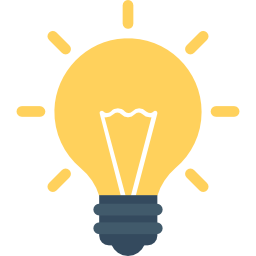 Glowing lightbulb
